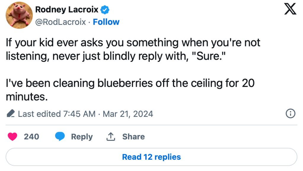 Rookie mistake in parenting 